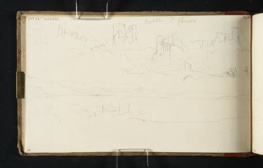Joseph Mallord William Turner, ‘Part of a Panoramic View of the Gulf of Salerno; and the Ruins of the Castle of San Gennaro near Genzano di Roma’ 1819