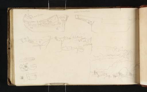 Joseph Mallord William Turner, ‘Studies of Boats and Figures; and Rain on the Coast, ?in the Bay of Salerno’ 1819