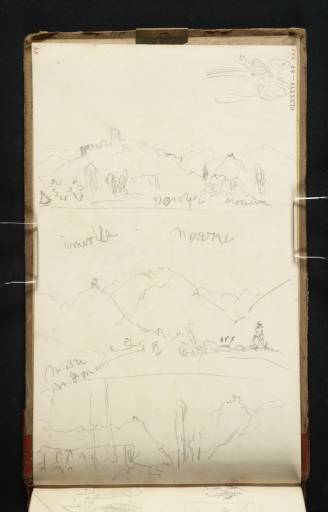Joseph Mallord William Turner, ‘Three Views of Nocera; and Two Figure Studies’ 1819