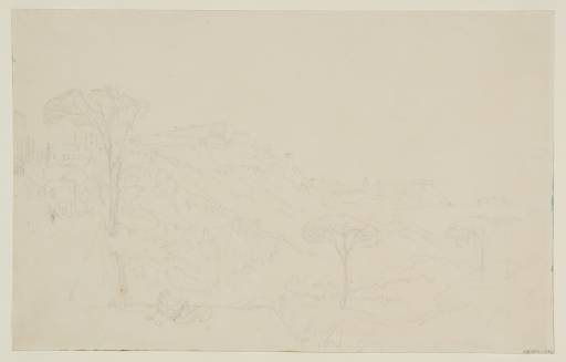 Joseph Mallord William Turner, ‘Naples and Vesuvius from the Posillipo Hill near Virgil's Tomb’ 1819