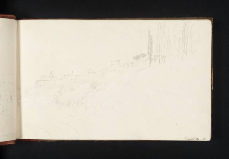 Joseph Mallord William Turner, ‘View of Rome from the Janiculum Hill, with San Pietro in Montorio’ 1819