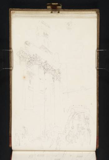 Joseph Mallord William Turner, ‘The Temple of Mars Ultor and the Arco dei Pantani, Rome’ 1819