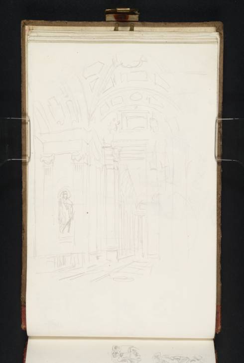 Joseph Mallord William Turner, ‘The Interior of the Portico of St Peter's, Rome, from the Northern Vestibule’ 1819