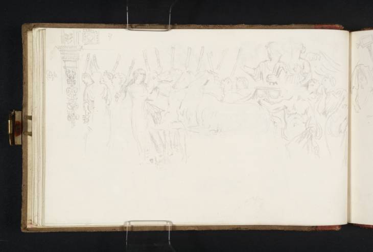 Joseph Mallord William Turner, ‘Sketch of a Sculptured Panel from the Arch of Titus, Rome’ 1819