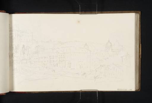 Joseph Mallord William Turner, ‘View from the Capitol, Rome, with the Cordonata’ 1819