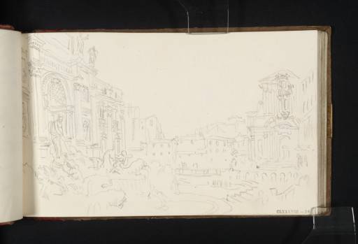 Joseph Mallord William Turner, ‘The Trevi Fountain, Rome’ 1819