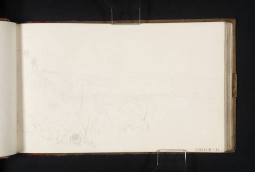 Joseph Mallord William Turner, ‘Landscape near Rome, with Ponte Molle in Distance’ 1819