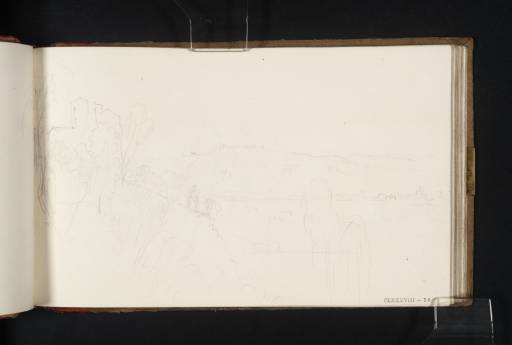 Joseph Mallord William Turner, ‘Landscape near Rome with Ponte Molle in Distance’ 1819