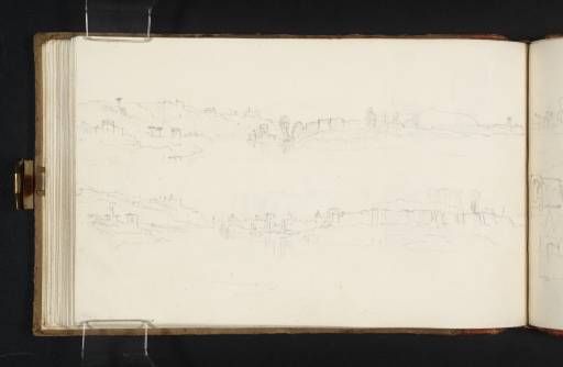 Joseph Mallord William Turner, ‘Two Views of the Banks of the Tiber, Rome, near San Paolo fuori le mura’ 1819