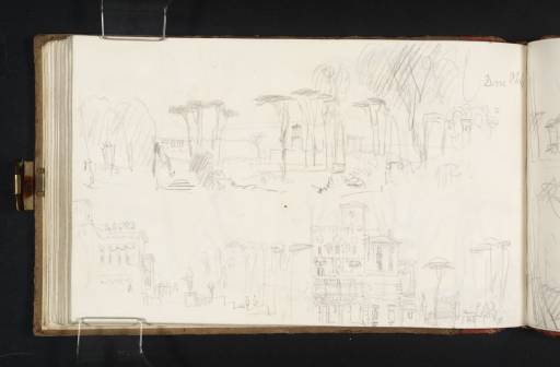 Joseph Mallord William Turner, ‘Three Sketches of the Grounds and Casino Nobile of the Villa Borghese, Rome’ 1819