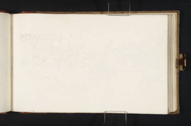 Joseph Mallord William Turner, ‘Study of an Ornament Decorated with Bas-Reliefs, Rome’ 1819