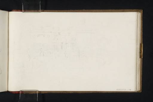 Joseph Mallord William Turner, ‘?Façade of a Palace, Rome’ 1819