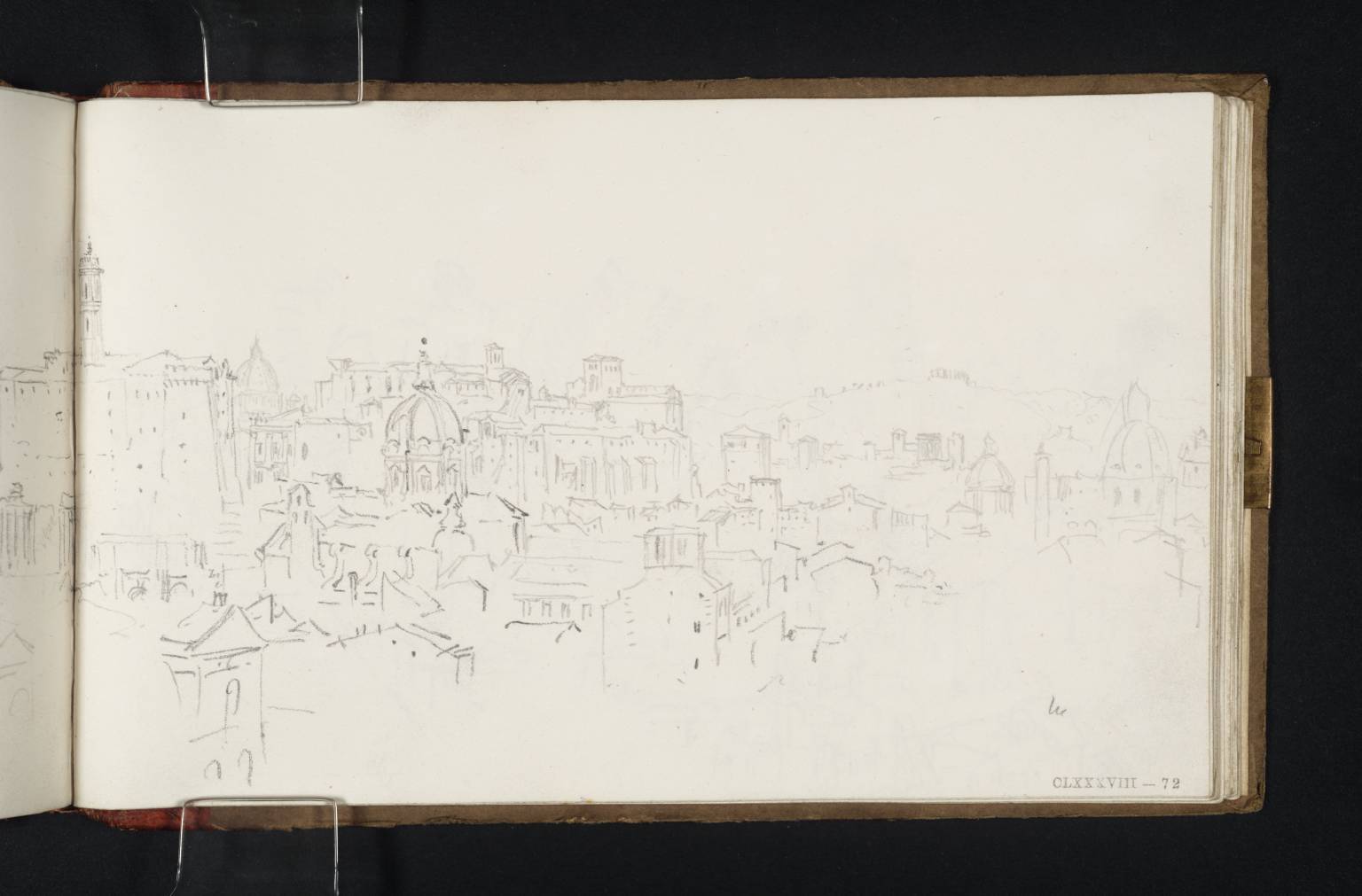 Part of a Panoramic View of Rome from Santi Cosma e Damiano: Looking West towards the Capitoline Hill and the Forum of Trajan, Rome