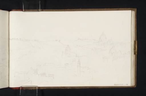 Joseph Mallord William Turner, ‘Part of Panoramic View of Rome from the Tower of the Capitol: The Janiculum to St Peter's’ 1819