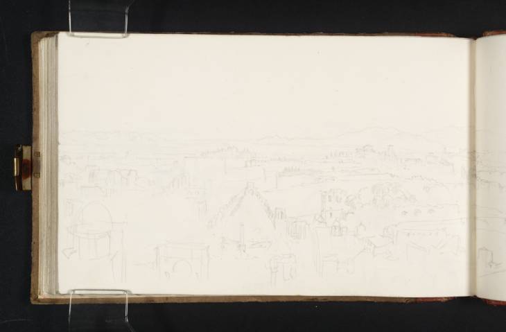 Joseph Mallord William Turner, ‘Part of Panoramic View of Rome from the Tower of the Capitol: The Esquiline to the Palatine’ 1819