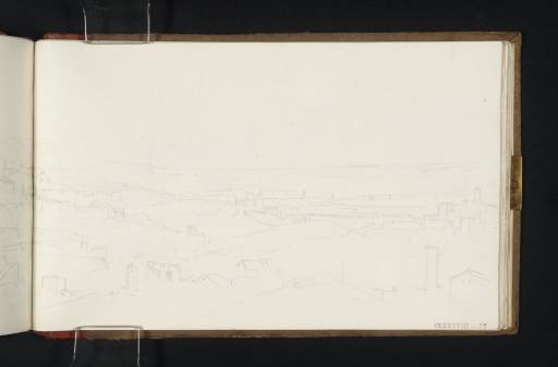 Joseph Mallord William Turner, ‘Part of Panoramic View of Rome from the Tower of the Capitol: The Palatine to the Aventine’ 1819