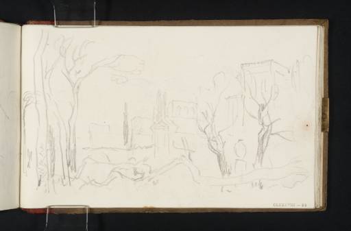 Joseph Mallord William Turner, ‘The Aurelian Walls along the Via Pinciana, from the Gardens of the Villa Borghese, Rome’ 1819