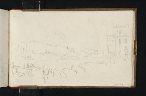 Joseph Mallord William Turner, ‘Porto di Ripetta, Rome, Looking Up-river’ 1819