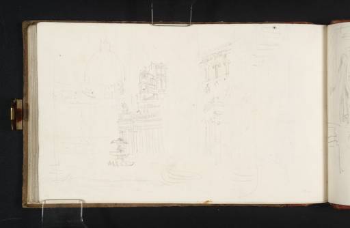 Joseph Mallord William Turner, ‘St Peter's, Rome from Bernini's Colonnade’ 1819