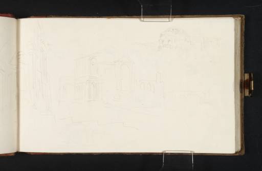 Joseph Mallord William Turner, ‘The Triclinio Leoniano and the Scala Santa, Rome, from the Steps of San Giovanni in Laterano; and Ruins of the Temple of Minerva Medica’ 1819