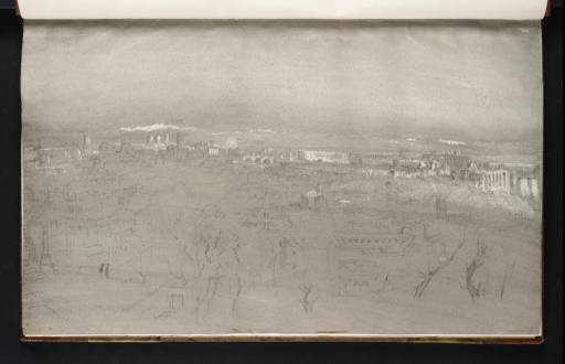 Joseph Mallord William Turner, ‘Rome from San Pietro in Montorio on the Janiculum Hill’ 1819