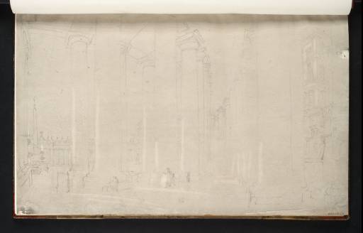 Joseph Mallord William Turner, ‘The Colonnade of St Peter's, Rome’ 1819
