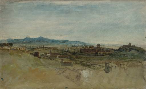 Joseph Mallord William Turner, ‘View of the Baths of Caracalla, from the Palatine Hill, Rome’ 1819