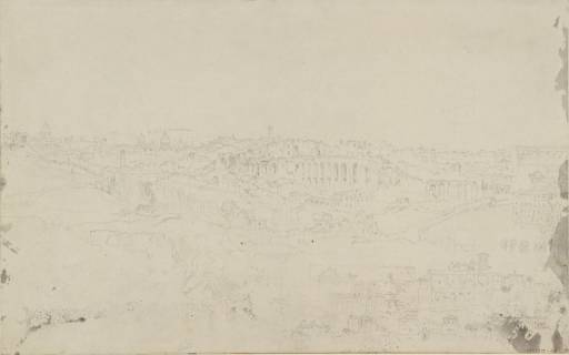 Joseph Mallord William Turner, ‘View of the Palatine Hill, Rome, from Santa Balbina’ 1819