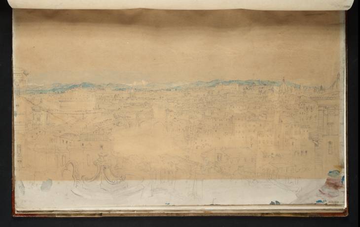 Joseph Mallord William Turner, ‘View of Rome from the Gardens of the Villa Barberini’ 1819