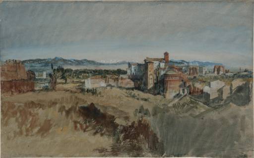 Joseph Mallord William Turner, ‘View of Santi Giovanni e Paolo, Rome, from the Palatine Hill’ 1819
