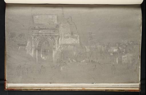 Joseph Mallord William Turner, ‘Arch of Titus and the Forum, Rome, from the Via Sacra’ 1819