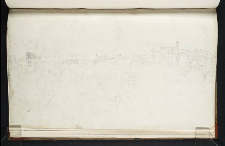 Joseph Mallord William Turner, ‘The Colosseum and Santi Giovanni e Paolo from the Palatine, Rome’ 1819