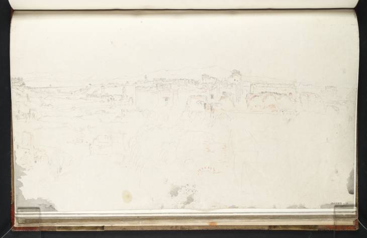 Joseph Mallord William Turner, ‘View of the Baths of Caracalla and San Giovanni in Laterano, Rome, from Santa Balbina’ 1819