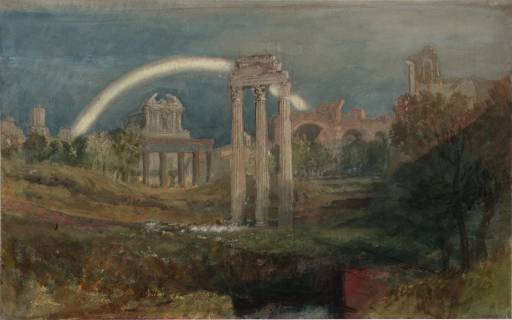 Joseph Mallord William Turner, ‘View of the Forum, Rome, with a Rainbow’ 1819