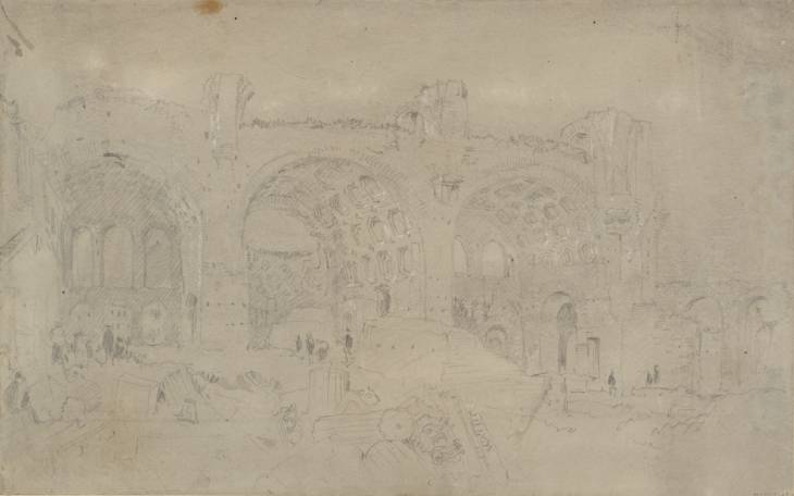 Joseph Mallord William Turner, ‘Basilica of Constantine, Rome’ 1819