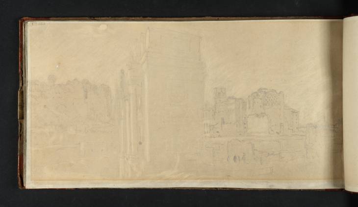 Joseph Mallord William Turner, ‘Arch of Constantine and the Temple of Venus and Roma, Rome’ 1819