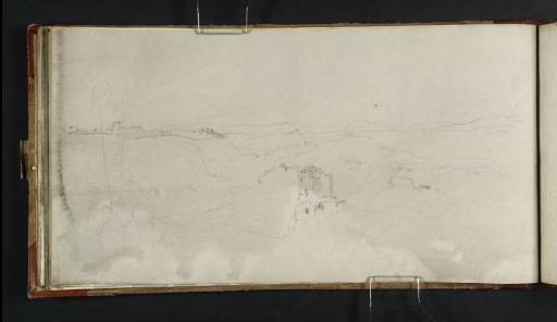 Joseph Mallord William Turner, ‘View of the Roman Campagna with the So-called Sedia del Diavolo and the Villa Chigi’ 1819