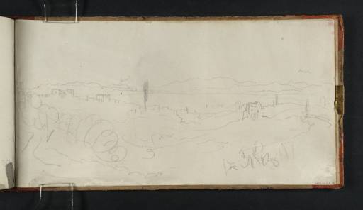 Joseph Mallord William Turner, ‘?View outside the City Walls, Rome’ 1819