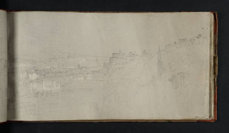 Joseph Mallord William Turner, ‘View of Rome from Tasso's Oak on the Janiculum Hill’ 1819