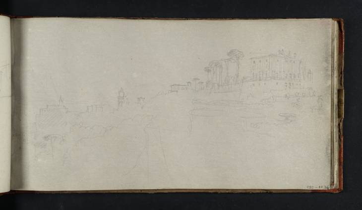 Joseph Mallord William Turner, ‘The Southern End of the Janiculum, Rome, with the Villa Lante’ 1819