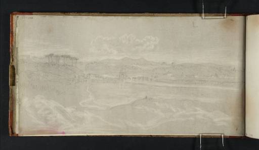 Joseph Mallord William Turner, ‘View of the River Tiber, North of Rome, with Ponte Molle’ 1819