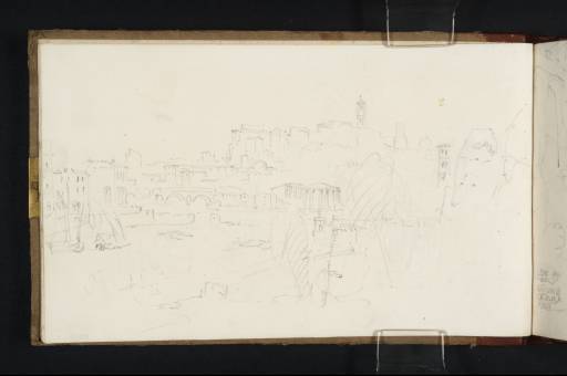 Joseph Mallord William Turner, ‘The River Tiber, Rome, Looking towards the Ponte Rotto and the Capitoline Hill’ 1819