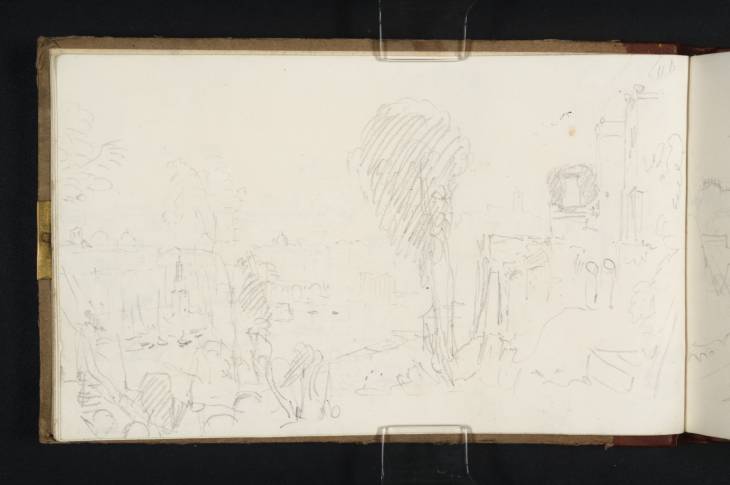 Joseph Mallord William Turner, ‘The Porto di Ripa Grande, Rome, Looking towards the Ponte Rotto’ 1819