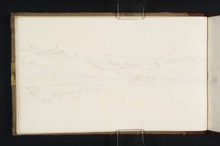 Joseph Mallord William Turner, ‘View Looking North-West from Monte Testaccio, Rome, with the Distant Dome of St Peter's’ 1819