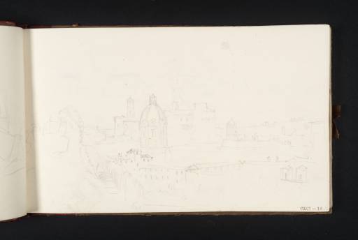 Joseph Mallord William Turner, ‘View of the Capitoline Hill, Rome, with the Church of Santissimo Nome di Maria’ 1819