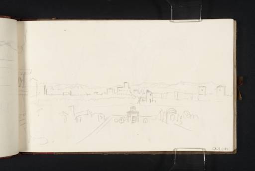 Joseph Mallord William Turner, ‘Aurelian Walls, Rome, from Villa Borghese’ 1819