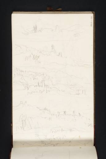 Joseph Mallord William Turner, ‘Five Landscape Sketches on the Road from Rome to Florence; Including Two at Narni’ 1819