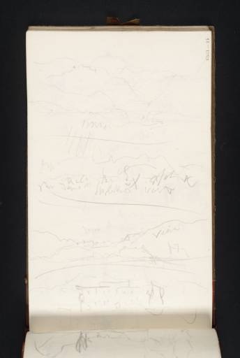 Joseph Mallord William Turner, ‘Four Landscape Sketches on the Road from Rome to Florence; including the Pass of the Somma’ 1819