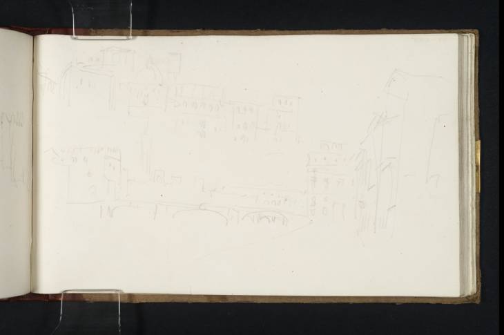 Joseph Mallord William Turner, ‘Ponte Santa Trinita and Ponte Vecchio from the Lungarno Guicciardini, Florence’ 1819