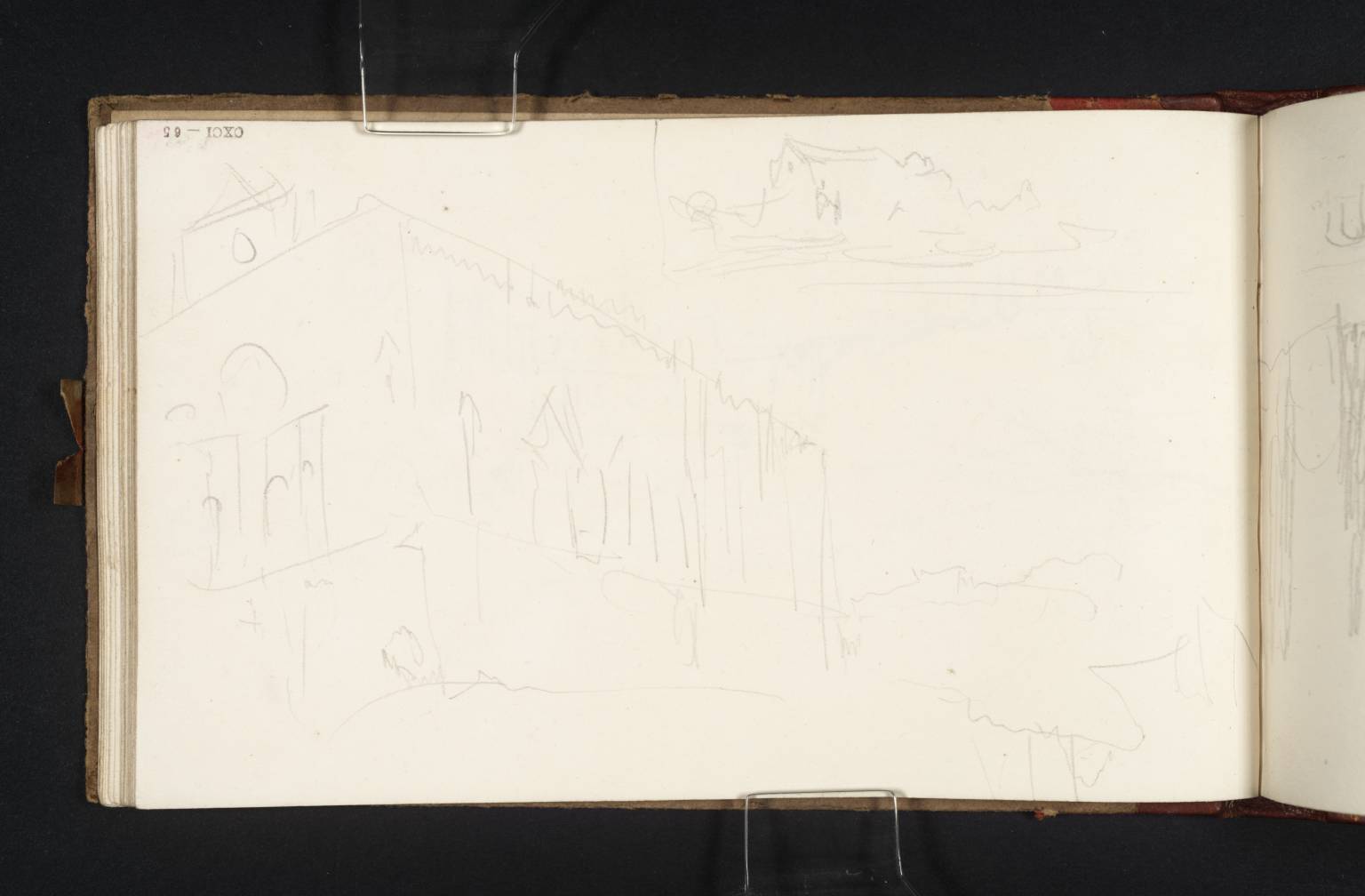 Two Sketches of a Church in Florence (?San Salvatore al Monte)